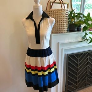 Kensie Sleeveless Multi-Stripe Dress - Size XS
